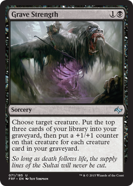Grave Strength (Fate Reforged) Light Play Foil