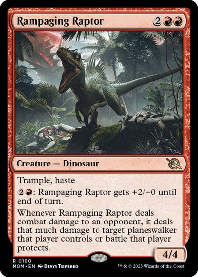 Rampaging Raptor (March of the Machine) Near Mint Foil