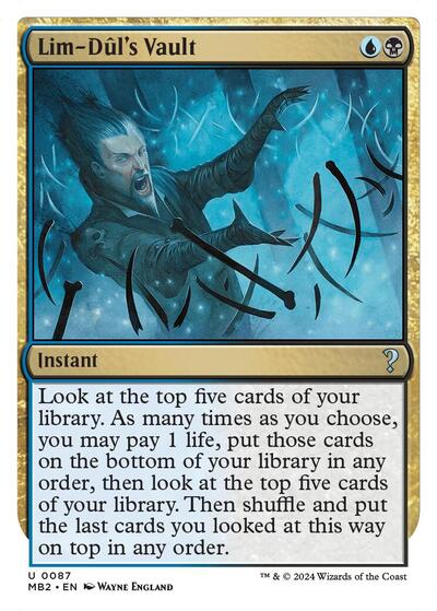 Lim-Dul's Vault (White Border) (Mystery Booster 2) Light Play
