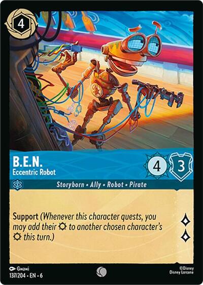 B.E.N. - Eccentric Robot (Azurite Sea) Near Mint Cold Foil