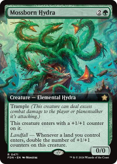 Mossborn Hydra  Extended Art|0|0|0.00