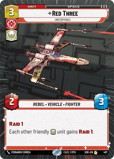 Red Three Unstoppable (Hyperspace) (Spark of Rebellion) Near Mint