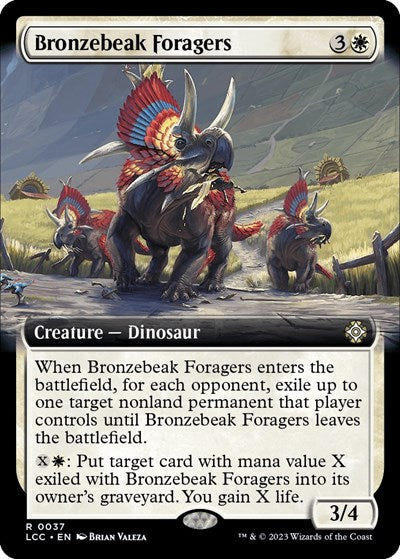 Bronzebeak Foragers (Extended Art) (Commander: The Lost Caverns of Ixalan) Near Mint