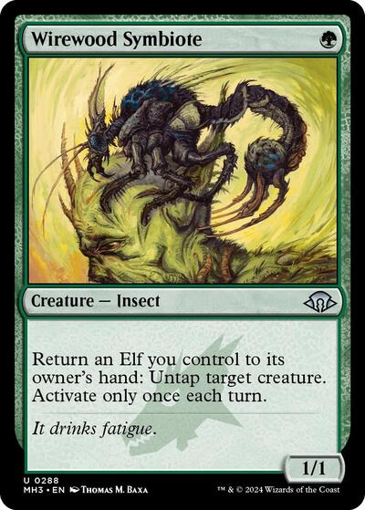 Wirewood Symbiote (Modern Horizons 3) Light Play Foil