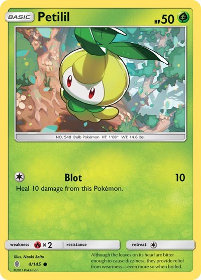 Petilil (SM - Guardians Rising) Light Play Reverse Holofoil