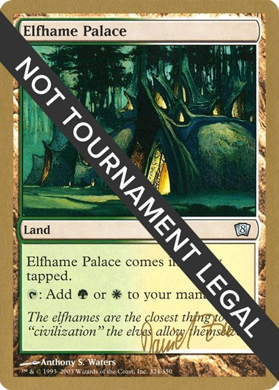Elfhame Palace - 2003 Daniel Zink (8ED) (World Championship Decks) Medium Play