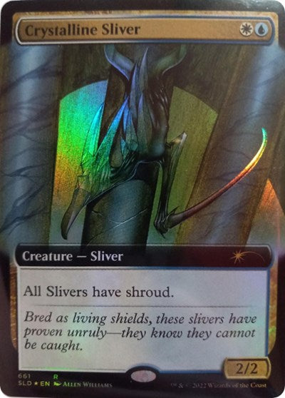 Crystalline Sliver (Extended Art) (Secret Lair) Light Play Foil