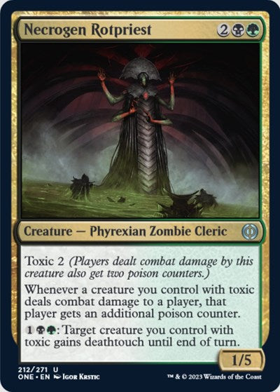 Necrogen Rotpriest (Phyrexia: All Will Be One) Near Mint Foil
