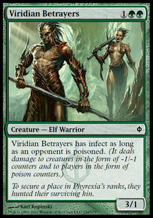 Viridian Betrayers (New Phyrexia) Near Mint Foil