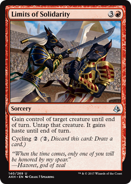 Limits of Solidarity (Amonkhet) Near Mint