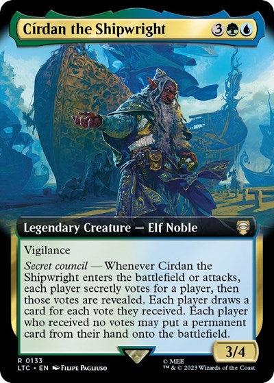 Cirdan the Shipwright (Extended Art) (Commander: The Lord of the Rings: Tales of Middle-earth) Near Mint