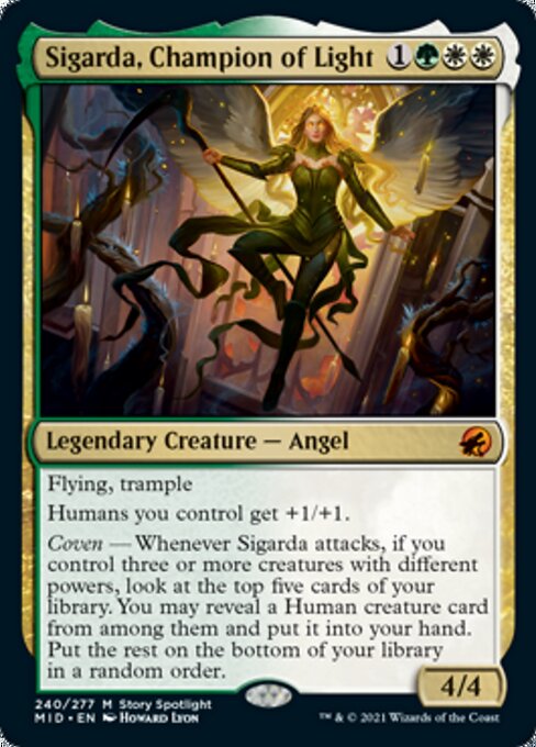 Sigarda, Champion of Light (Innistrad: Midnight Hunt) Light Play
