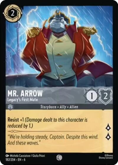 Mr. Arrow - Legacy's First Mate (Azurite Sea) Near Mint Cold Foil