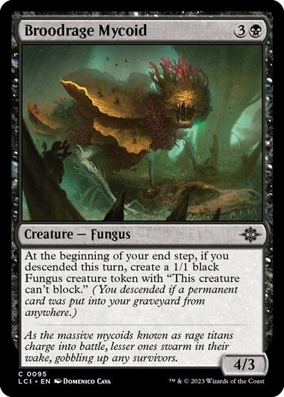 Broodrage Mycoid (The Lost Caverns of Ixalan) Light Play Foil