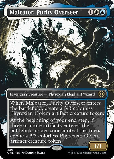 Malcator, Purity Overseer (Showcase) (Phyrexia: All Will Be One) Near Mint Foil