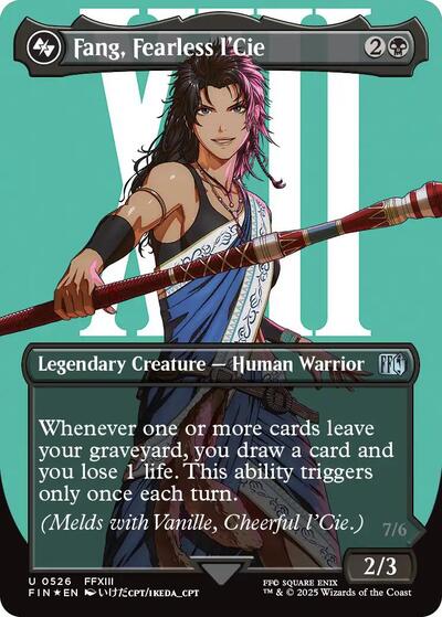 Fang, Fearless l'Cie (Borderless) (Surge Foil) (Universes Beyond: FINAL FANTASY) Near Mint Foil