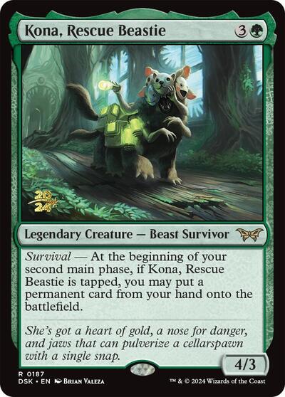 Kona, Rescue Beastie (0187) (Promos: Prerelease Cards) Light Play Foil
