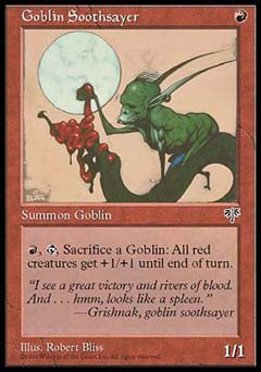 Goblin Soothsayer (Mirage) Light Play