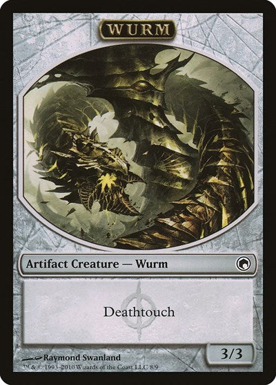 Wurm Token (8) (Scars of Mirrodin) Light Play