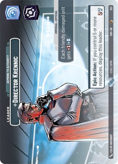 Director Krennic Aspiring to Authority (Showcase) (Spark of Rebellion) Near Mint Foil