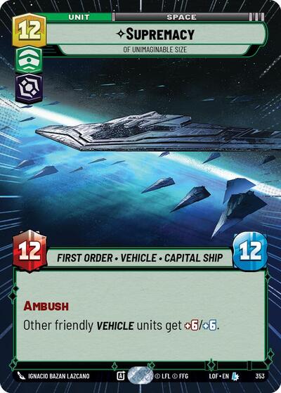 Supremacy Of Unimaginable Size (Hyperspace) (Legends of the Force) Near Mint