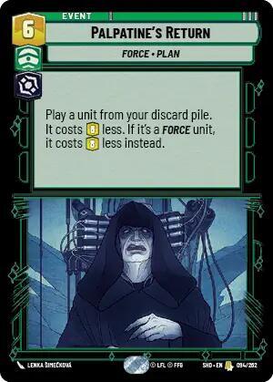 Palpatine’s Return (Shadows of the Galaxy) Near Mint Foil