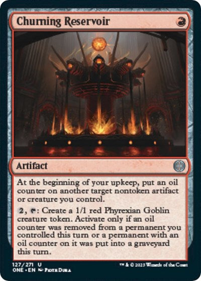 Churning Reservoir (Phyrexia: All Will Be One) Light Play Foil