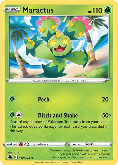 Maractus (SWSH08: Fusion Strike) Light Play Reverse Holofoil