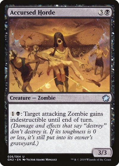 Accursed Horde (Magic Game Night 2019) Light Play