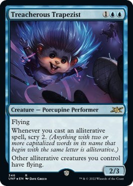 Treacherous Trapezist (Galaxy Foil) (Unfinity) Light Play Foil