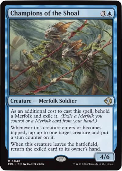 Champions of the Shoal (Lorwyn Eclipsed) Light Play Foil