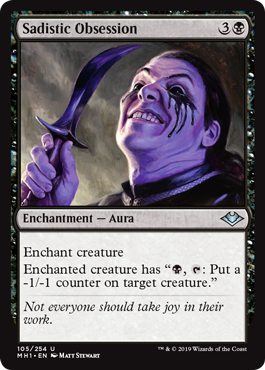 Sadistic Obsession (Modern Horizons) Light Play Foil