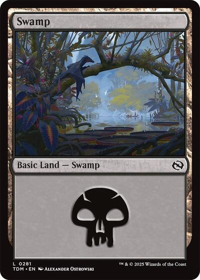 Swamp (0281) (Tarkir: Dragonstorm) Near Mint Foil