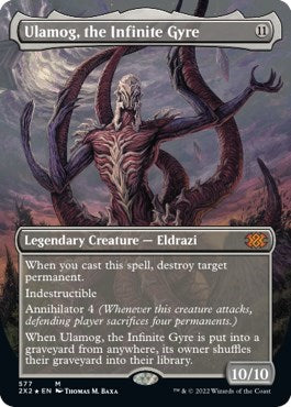 Ulamog, the Infinite Gyre (Textured Foil) (Double Masters 2022) Damaged / Poor Foil