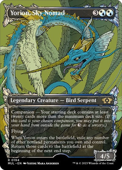 Yorion, Sky Nomad (Halo Foil) (March of the Machine: Multiverse Legends) Light Play Foil