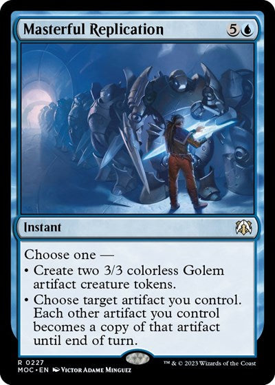 Masterful Replication (Commander: March of the Machine) Light Play