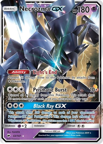 Necrozma GX (SM - Burning Shadows) Near Mint Holofoil