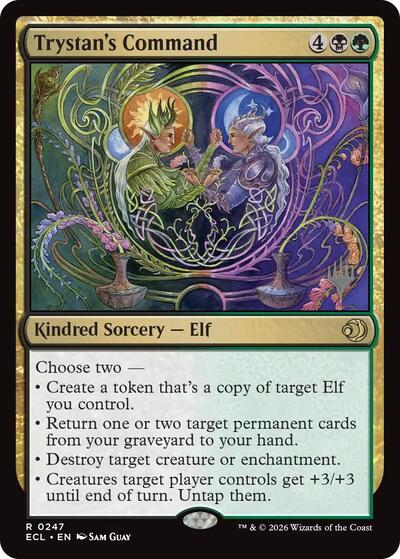 Trystan's Command (Promo Pack: Lorwyn Eclipsed) Near Mint Foil