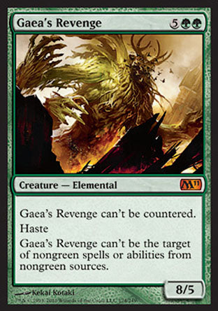 Gaea's Revenge (Magic 2011 Core Set) Medium Play Foil