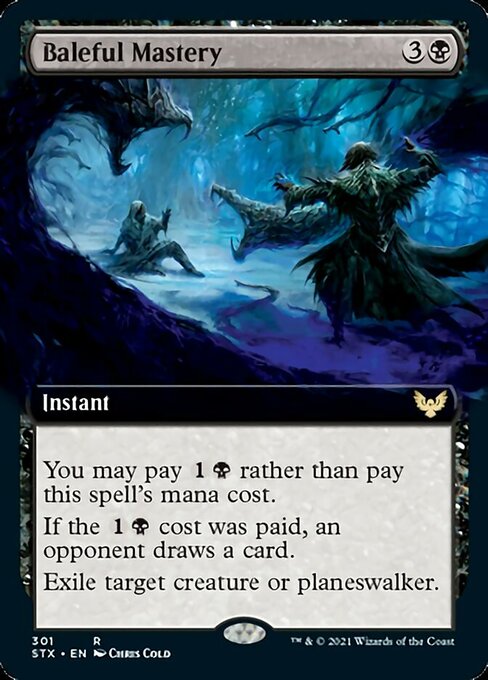 Baleful Mastery (Extended Art) (Strixhaven) Light Play