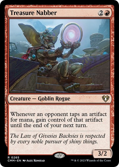 Treasure Nabber (Commander Masters) Light Play Foil