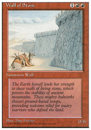 Wall of Stone (4th Edition) Light Play