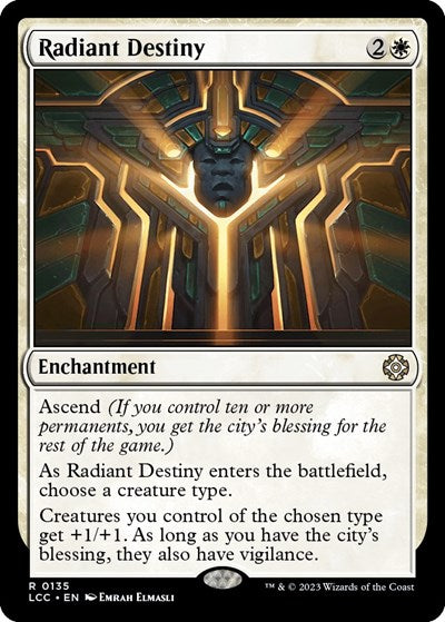 Radiant Destiny (Commander: The Lost Caverns of Ixalan) Medium Play