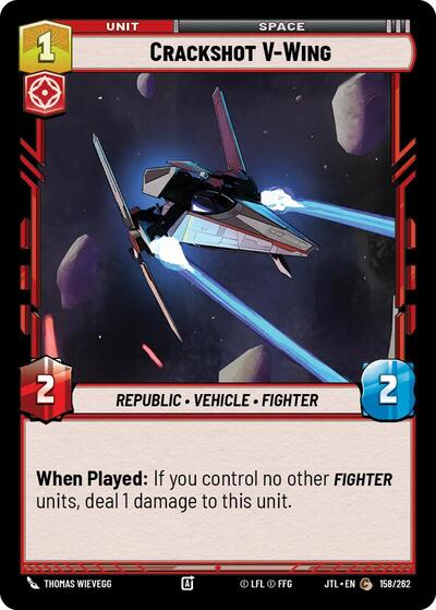 Crackshot V-Wing (Jump to Lightspeed) Near Mint