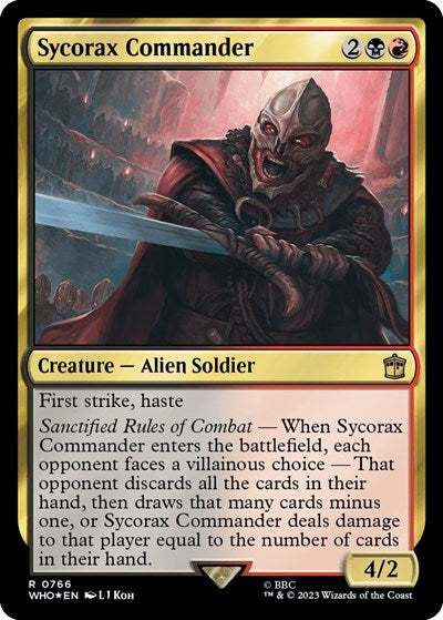 Sycorax Commander (Surge Foil) (Universes Beyond: Doctor Who) Light Play Foil