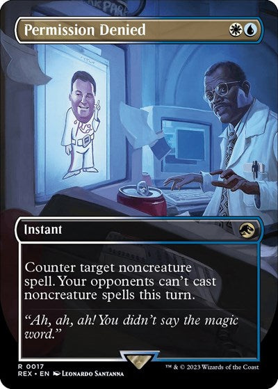 Permission Denied (Borderless) (Universes Beyond: Jurassic World Collection) Medium Play