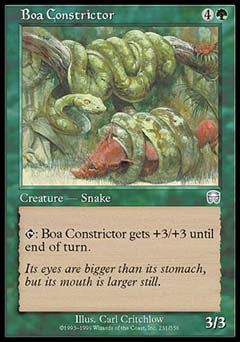 Boa Constrictor (Mercadian Masques) Light Play Foil