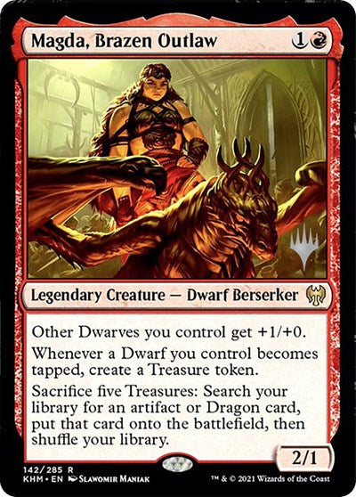Magda, Brazen Outlaw (Promo Pack: Kaldheim) Medium Play