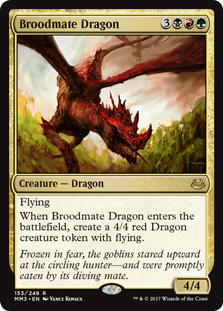 Broodmate Dragon (Modern Masters 2017) Light Play Foil