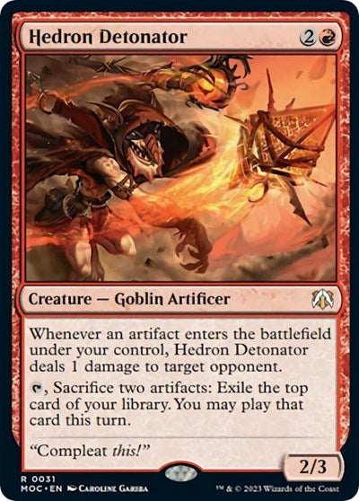 Hedron Detonator (Commander: March of the Machine) Near Mint
